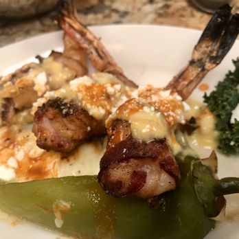 Abuelo's Mexican Restaurant - Bacon-Wrapped Stuffed Shrimp - dang that's a yummy bite. $10 for 3 - Mexican Near Me - Abilene, Texas