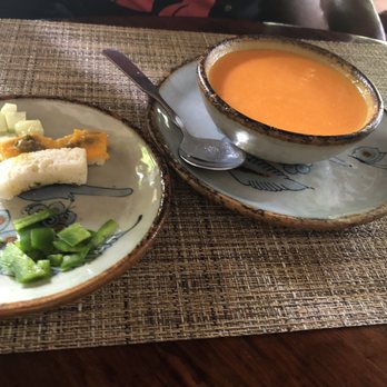 Pancho's Backyard - Gazpacho and bread crumbs - Bars Near Me - San Miguel de Cozumel, ROO Pancho's Backyard - Gazpacho and bread crumbs - Bars Near Me - San Miguel de Cozumel, ROO