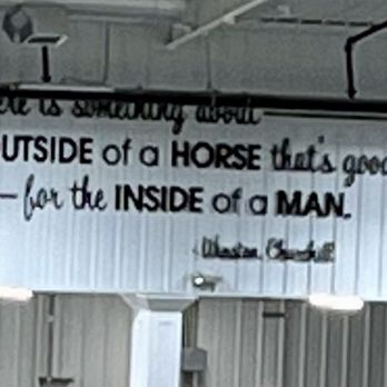 The Equestrian Hotel - Great saying over indoor riding ring - Hotels Near Me - Ocala, Florida