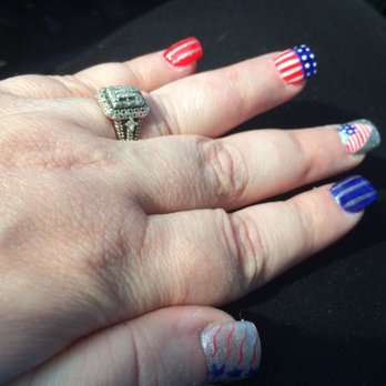 A&J Pretty Nails - Red white and blue with heart design and stars. - Nail Technicians Near Me - Shepherdsville, Kentucky A&J Pretty Nails - Red white and blue with heart design and stars. - Nail Technicians Near Me - Shepherdsville, Kentucky