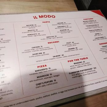 il Modo - Menu - Italian Near Me - Fort Worth, Texas il Modo - Menu - Italian Near Me - Fort Worth, Texas