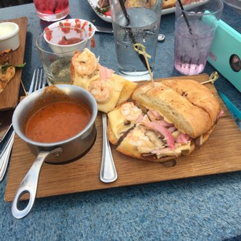 Las Brisas - drowning sandwich with shrimp - Mexican Near Me - Laguna Beach, California