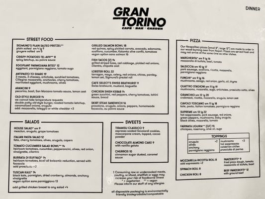 Menu photo 8 Gran Torino New York, NY Menu photo 8 Gran Torino New York, NY