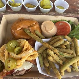 It was AMAZING!! I had The Western with a side of fried green beans. The meat was cooked perfectly and I ate the entire thing. It was AMAZING!! I had The Western with a side of fried green beans. The meat was cooked perfectly and I ate the entire thing.