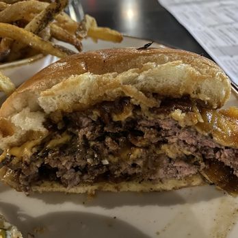 Neighborhood F+B - The burger...picture does not do this justice. It was juicy, it was flavorful and it was messy! (Ask for an extra napkin! ) - Bars Near Me - Lubbock, Texas Neighborhood F+B - The burger...picture does not do this justice. It was juicy, it was flavorful and it was messy! (Ask for an extra napkin! ) - Bars Near Me - Lubbock, Texas