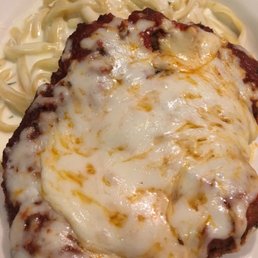 Chicken Parmigiana with Fettuccine Alfredo Chicken Parmigiana with Fettuccine Alfredo