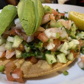 Reyna's Restaurant - Shrimp ceviche was delicious! The tortilla shell to the freshness of the veggies on top of the boiled shrimp. Try it. - Mexican Near Me - Lemoore, California Reyna's Restaurant - Shrimp ceviche was delicious! The tortilla shell to the freshness of the veggies on top of the boiled shrimp. Try it. - Mexican Near Me - Lemoore, California