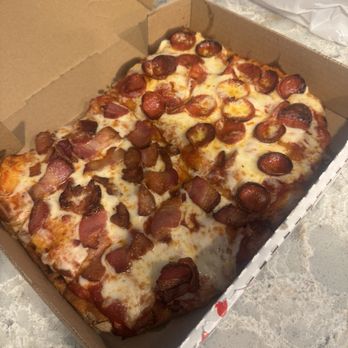 Triple Beam Pizza - Have bacon and half pepperoni - Pizza Near Me - Glendora, California