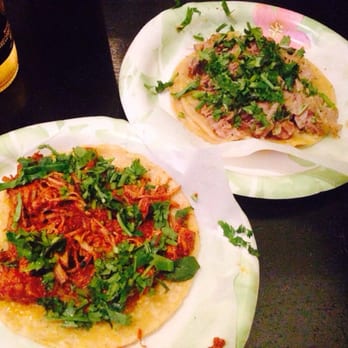 Taco Y Taco - Cochinta pibil taco (left) - Mexican Near Me - Henderson, Nevada Taco Y Taco - Cochinta pibil taco (left) - Mexican Near Me - Henderson, Nevada