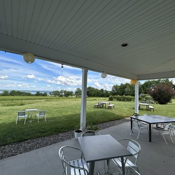 Anthony Road Wine Company - Back patio and view of vineyard - Wineries Near Me - Penn Yan, New York Anthony Road Wine Company - Back patio and view of vineyard - Wineries Near Me - Penn Yan, New York
