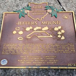 Jeffers Mound - Close up of plaque