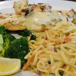 Blackened Stuffed Flounder & Shrimp