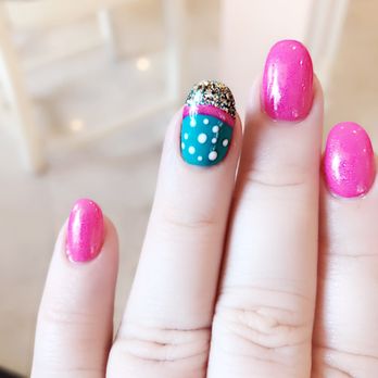 Le' Spa - Wonder Woman inspired design, but in summer colors... gel nails and design done by Nina. - Nail Salons Near Me - Allentown, Pennsylvania Le' Spa - Wonder Woman inspired design, but in summer colors... gel nails and design done by Nina. - Nail Salons Near Me - Allentown, Pennsylvania