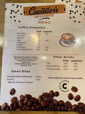 Menu photo 6 Cavalier’s Coffeehouse North Augusta, SC