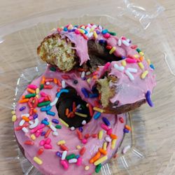 Celebrate Nutrition - Birthday Cake protein donuts. Light, and super tasty.