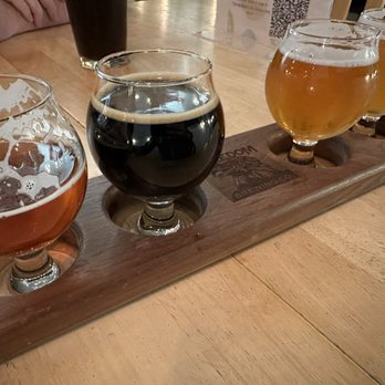 Freedom Brewing - Flight! - Breweries Near Me - Holbrook, New York