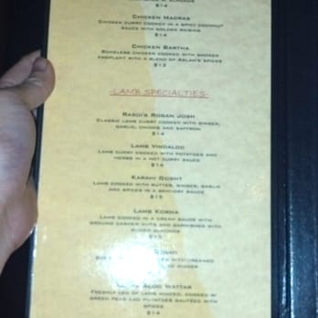 Aslam's Rasoi - Thursday dinner 2013-08-01: menu - Indian Near Me - San Francisco, California