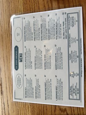 Menu photo 1 Six Spoke Brewing Detroit, MI Menu photo 1 Six Spoke Brewing Detroit, MI