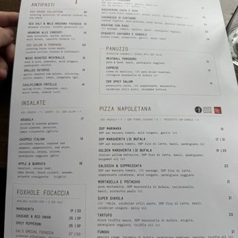 Coda Di Volpe - Menu - Pizza Near Me - Chicago, Illinois Coda Di Volpe - Menu - Pizza Near Me - Chicago, Illinois