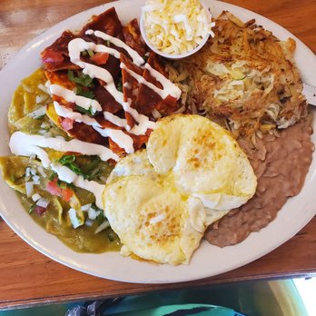 Lucy's Cafe North - Red and green chilaquiles! Yum and yum! - Mexican Near Me - El Paso, Texas Lucy's Cafe North - Red and green chilaquiles! Yum and yum! - Mexican Near Me - El Paso, Texas