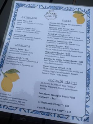 Menu photo 1 Dolce Caffe Reno, NV