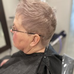 Color by Carmen - Short Pixie cut with ash color