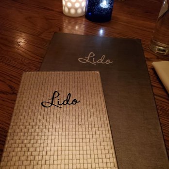 Lido - Menus and candles. Cute - Italian Near Me - New York, New York