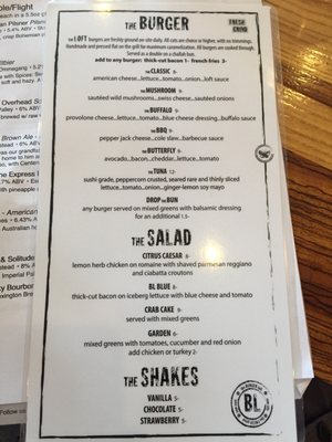 Menu photo 7 The Burger Loft New City, NY