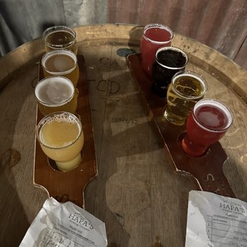 Hapa's Brewing Company - His and hers flights - Breweries Near Me - San Jose, California Hapa's Brewing Company - His and hers flights - Breweries Near Me - San Jose, California