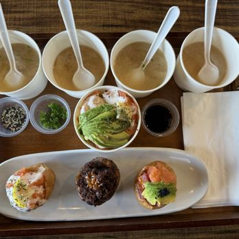 Kingyubu - 3 Yubus, 1 Cupbop, & free miso soup!! Yum!! - Sushi Bars Near Me - Los Angeles, California