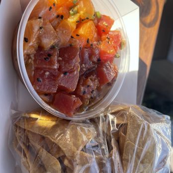 Bear Flag Fish - Salmon and tuna poke 1/2 - Seafood Near Me - Newport Beach, California