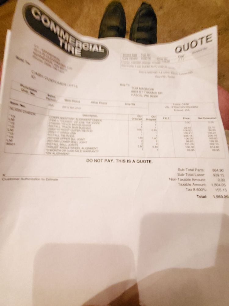 COMMERCIAL TIRE Updated May 2024 10 Reviews 9510 W Clearwater Ave