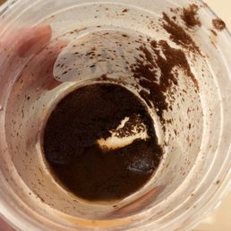 All the Mexican mocha mix puddled on the bottom