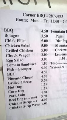 Menu photo 4 Corner Bbq Rutherfordton, NC Menu photo 4 Corner Bbq Rutherfordton, NC
