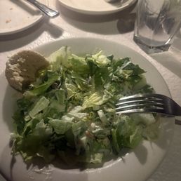 House salad with avocado lime ranch dressing