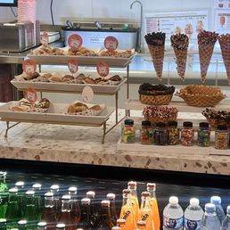 Mini donut flavors and cones
