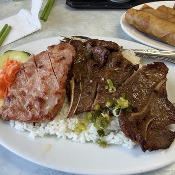 Nem Nuong Khanh Hoa - Broken Rice w/ nem nuong and pork chop - Vietnamese Near Me - Alhambra, California Nem Nuong Khanh Hoa - Broken Rice w/ nem nuong and pork chop - Vietnamese Near Me - Alhambra, California