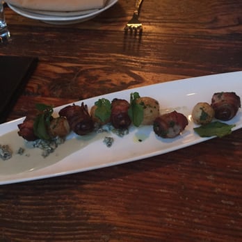 Amada - Dátiles con almendras: bacon wrapped medjool dates with almonds and sweet onions with decadent cabrales bleu cheese - Tapas Bars Near Me - Philadelphia, Pennsylvania