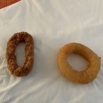Burger King - Old re-fried vs. fresh onion rings - Fast Food Near Me - Quincy, Massachusetts