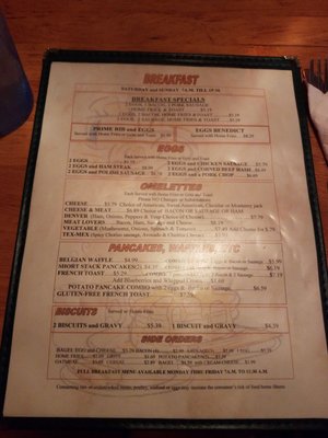 Menu photo 7 Foxy's Cafe Treasure Island, FL