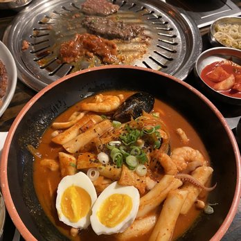 Korea House - Seafood spicy rice cake - Korean Near Me - Austin, Texas Korea House - Seafood spicy rice cake - Korean Near Me - Austin, Texas