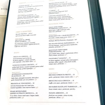 Quiora - Menu - Italian Near Me - Honolulu, Hawaii