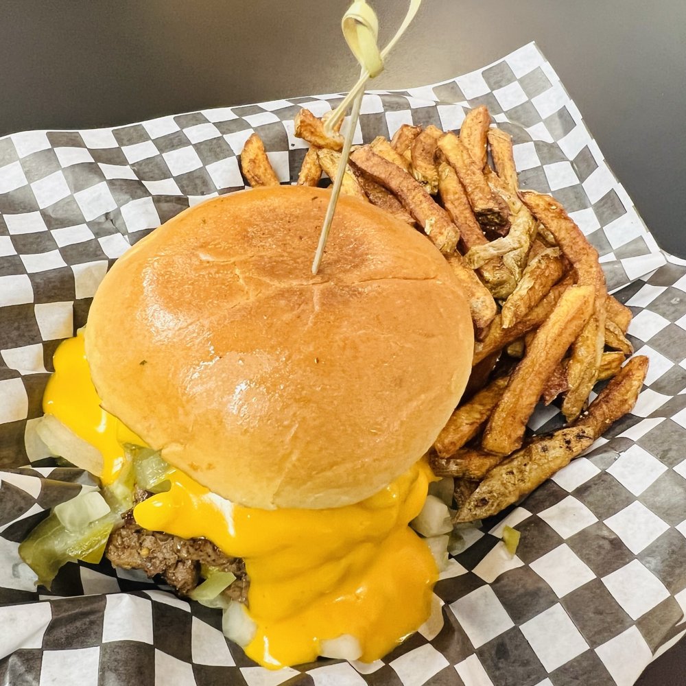 Curbside Dogs - a cheeseburger and fries - Caterers Near Me Curbside Dogs - a cheeseburger and fries - Caterers Near Me