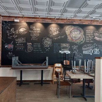 Crave Wings - a chalkboard wall in a restaurant - Chicken Wings Near Me - Newport News, Virginia