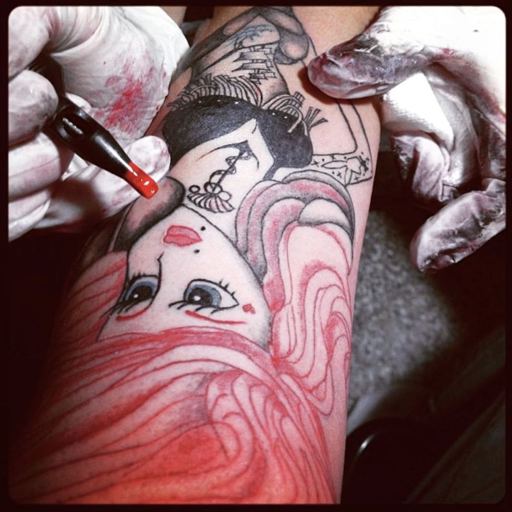 Blessed Ink In Neon Logo