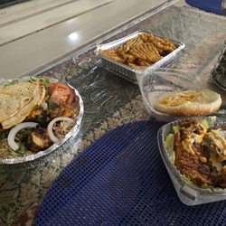 Halal Bros Kabab Grill - Platters, waffle fries