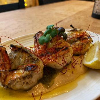 Tracey's - Grilled Giant River Prawns (GF) - New American Near Me - Munising, Michigan Tracey's - Grilled Giant River Prawns (GF) - New American Near Me - Munising, Michigan