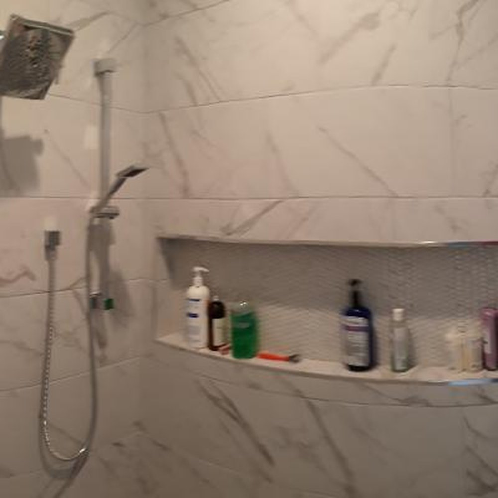 J Lester Construction - SHOWER NICHE with colored LED STRIP - General Contractors Near Me J Lester Construction - SHOWER NICHE with colored LED STRIP - General Contractors Near Me