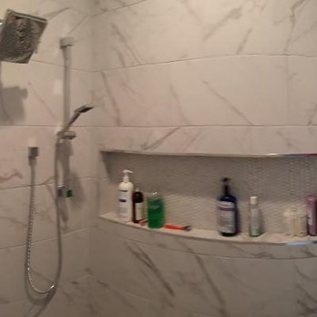 J Lester Construction - SHOWER NICHE  with colored LED STRIP - General Contractors Near Me