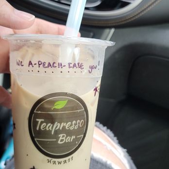 Teapresso Bar - Hojicha milk tea with the cutest hand written message! - Bubble Tea Near Me - Wahiawa, Hawaii Teapresso Bar - Hojicha milk tea with the cutest hand written message! - Bubble Tea Near Me - Wahiawa, Hawaii